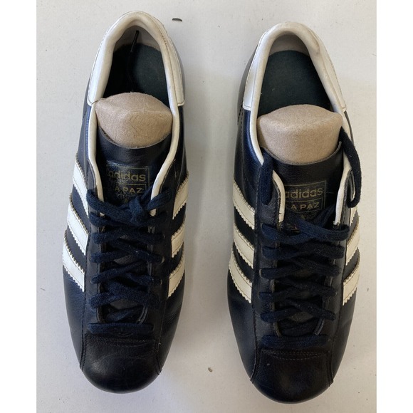 Vintag Adidas La Paz Made in France Soccer Cleats Original Blue Soles Sz 5 main image 9